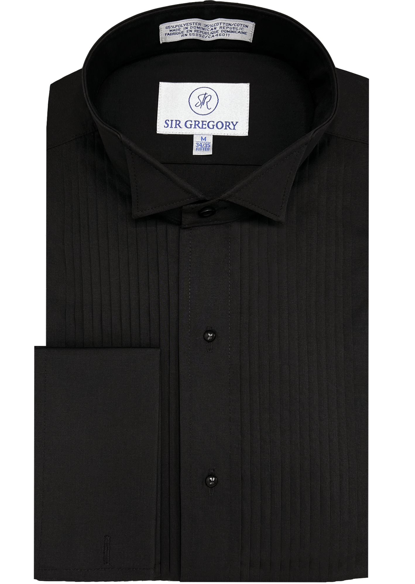 mens black dress shirt with white collar and cuffs Mens Two Tone Black White Collar + Collar Bar French Cuff Dress Shirt Tie Set Karl Knox SX4521 L 16.5" Collar