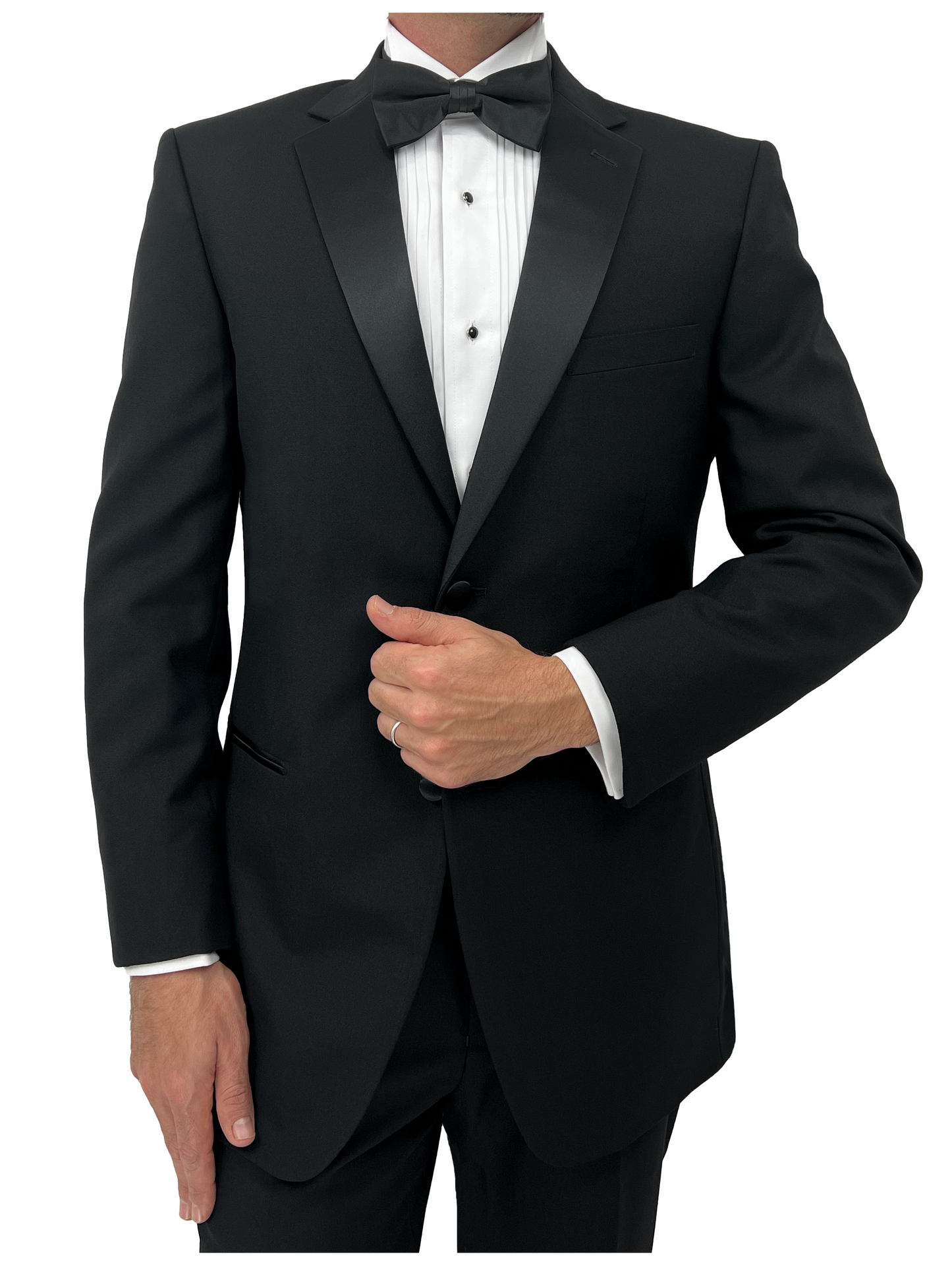 Sir Gregory Men's Regular Fit Tuxedo Shirt 100% Cotton Wing Collar French Cuff 1/4 Inch Pleat