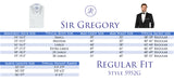 Sir Gregory Men's Regular Fit Solid Twill Dress Shirt