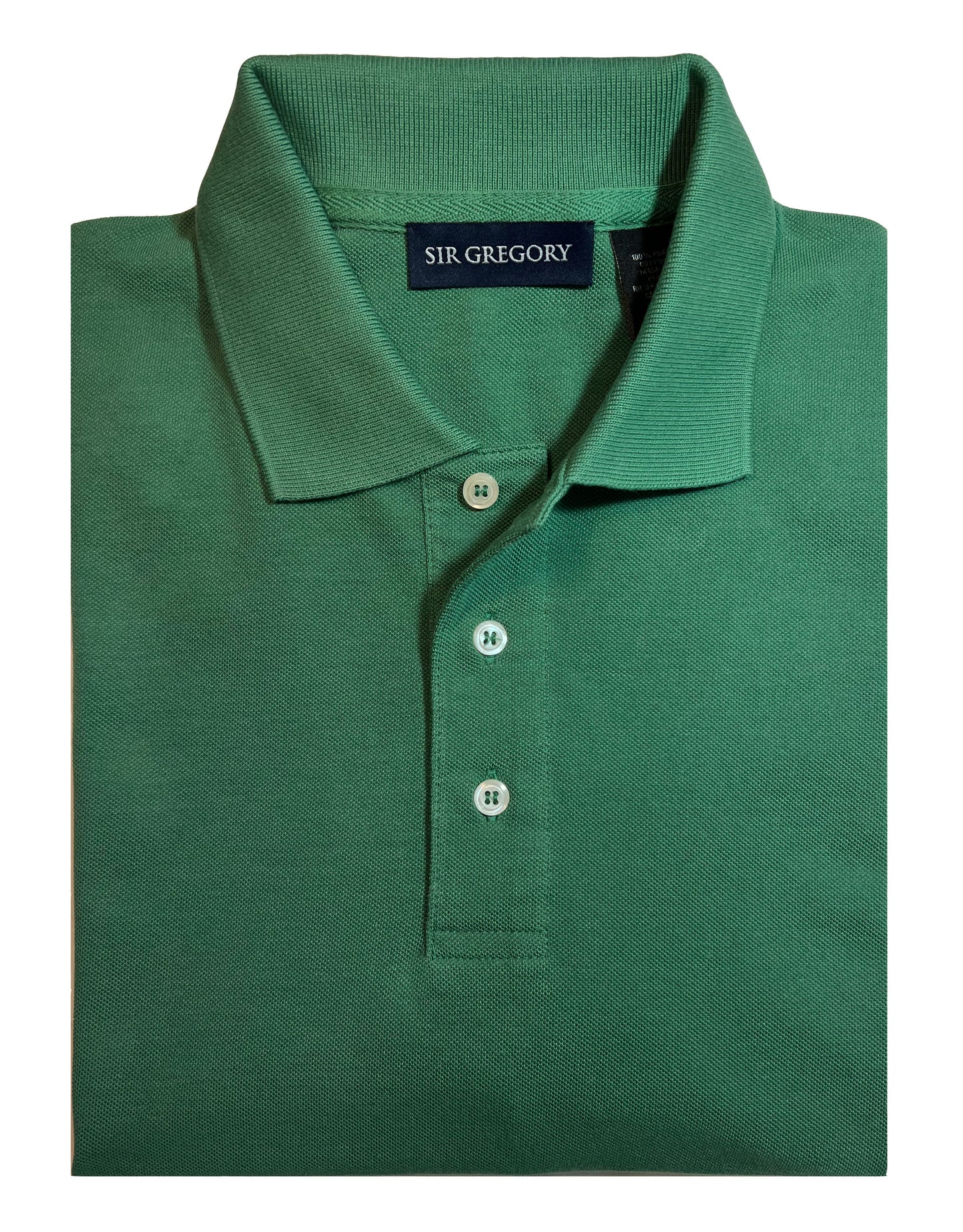 Sir Gregory Men's Regular Fit Pique Polo Shirt in Pima Cotton