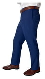 Sir Gregory Men's Fitted Flat Front Dress Pants with Expandable Waistband