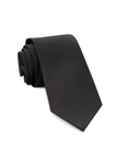 Ike Evening 100% Silk Tie by Ike Behar in Solid Black