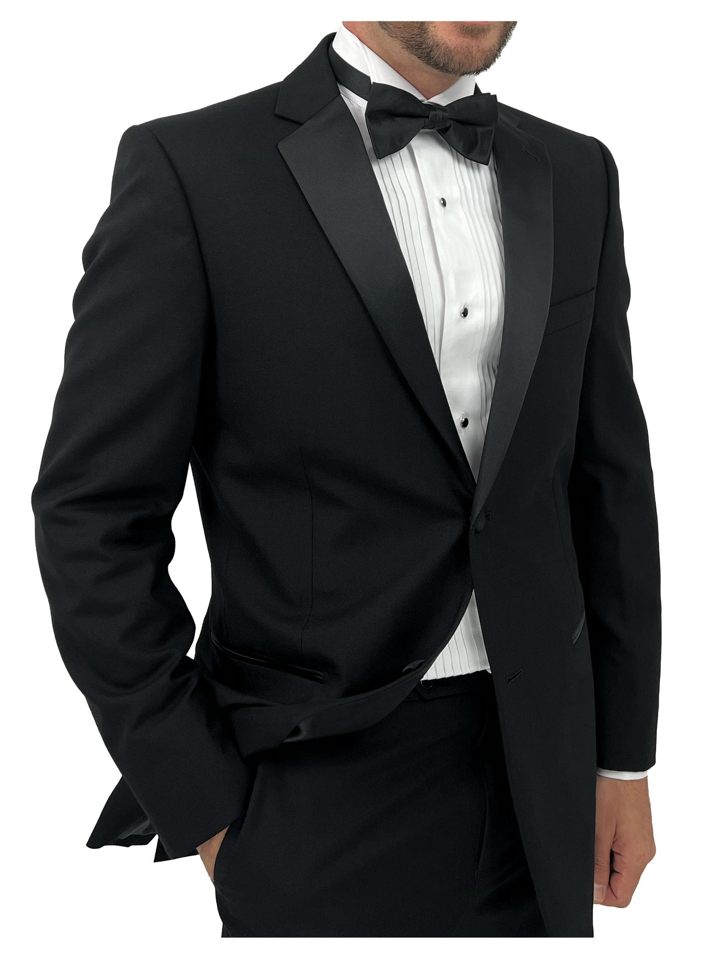 Sir Gregory Men's Regular Fit Tuxedo Shirt 100% Cotton Wing Collar French Cuff 1/4 Inch Pleat