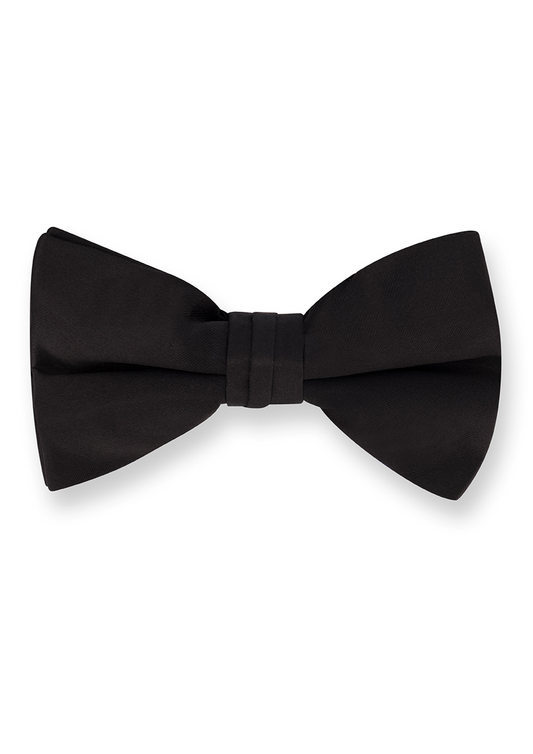 Sir Gregory Black Banded Bow Tie with Adjustable Clasp