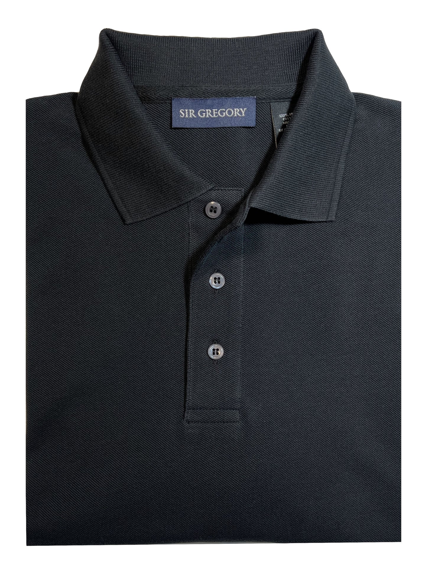 Sir Gregory Men's Regular Fit Pique Polo Shirt in Pima Cotton