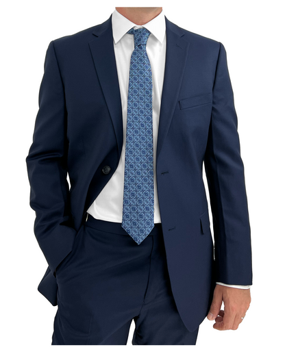 Sir Gregory Men's Regular Fit Solid Twill Tuxedo Dress Shirt
