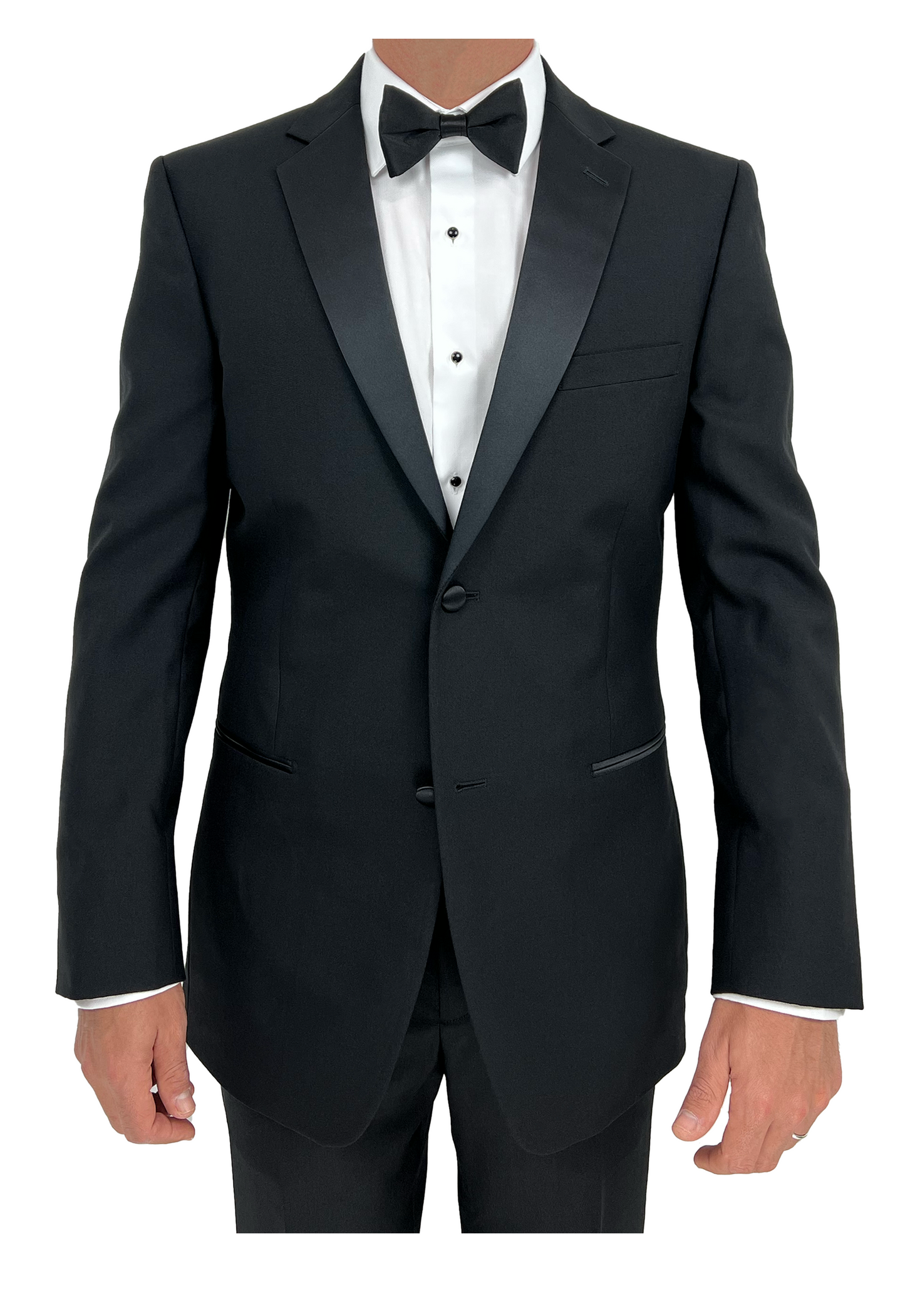 Sir Gregory Men's Regular Fit Solid Twill Tuxedo Dress Shirt