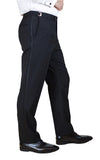 Sir Gregory Men's Fitted Flat Front Tuxedo Pants Formal Satin Stripe Trousers with Adjustable Waistband
