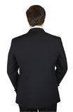 Sir Gregory Men's Fitted Tuxedo Jacket One-Button Tux Blazer with Satin Notch Lapel